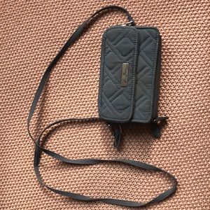 Crossbody all in one wristlet